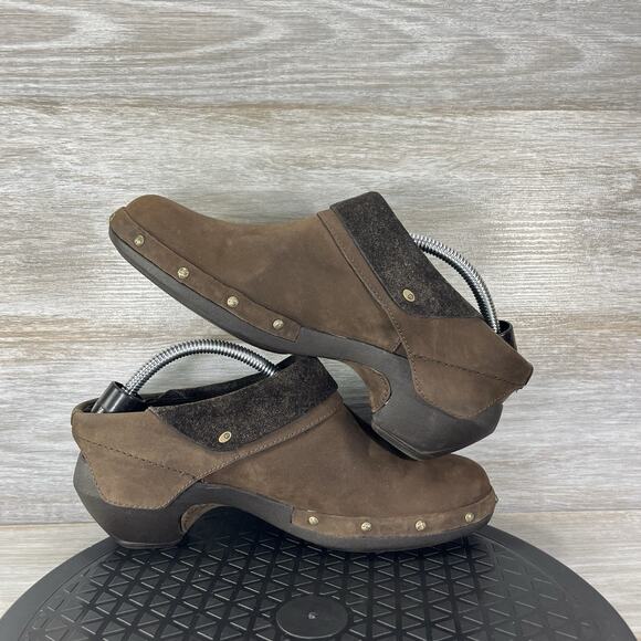 Merrell Women’s Luxe Wrap Bitter Brown Leather J68662 Clog Mules Size 7.5 - Picture 8 of 9